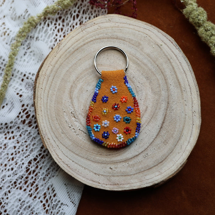 Jeannie A Beaded Keychain