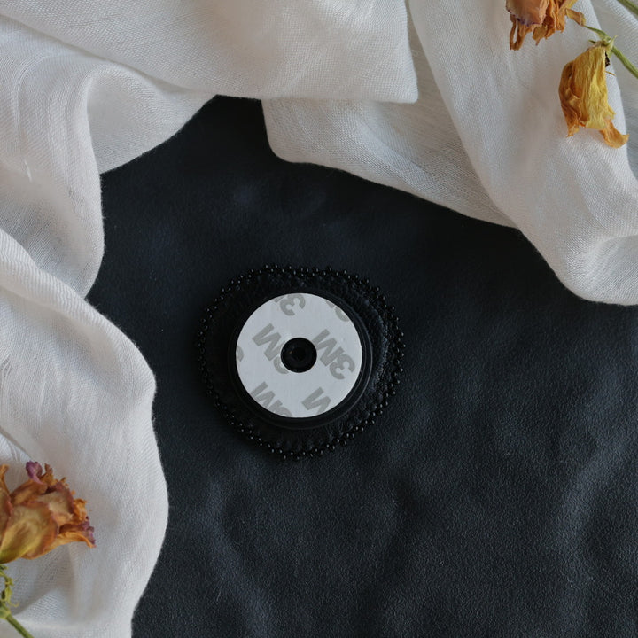 Beth Rose Designs Black Heart Popsocket