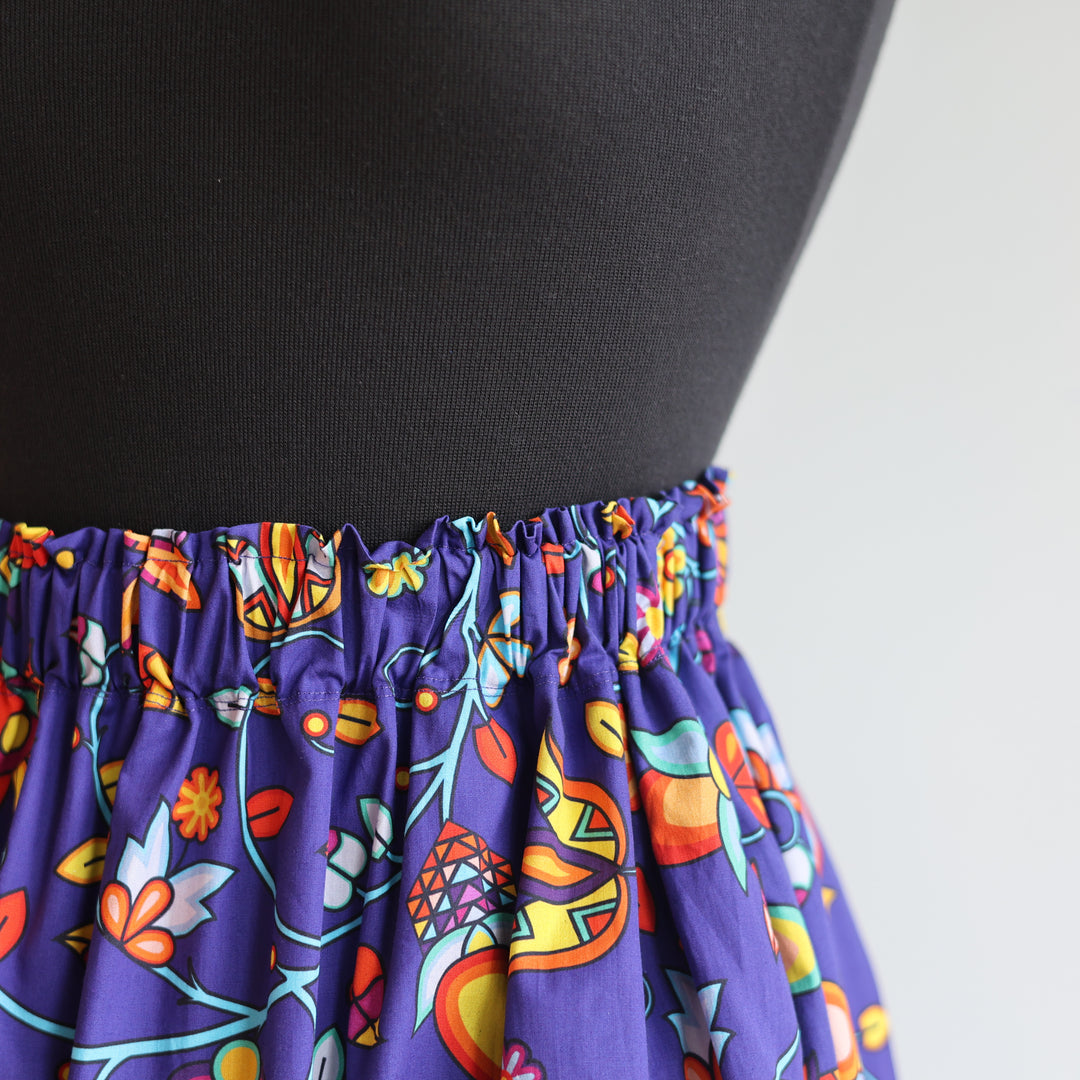 Phoenyx Designs Royal Blue Floral Ribbon Skirt