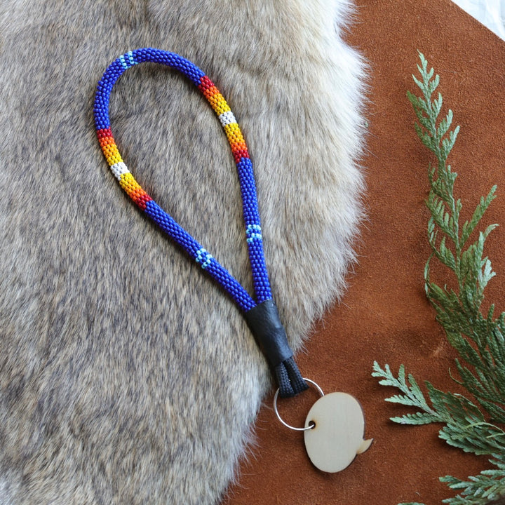 Unique Beadz Fire Beaded Wrist Lanyards