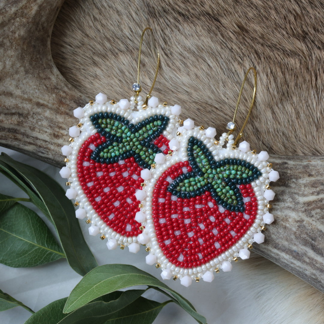 Keegan W. 24k Gold Strawberry Earrings