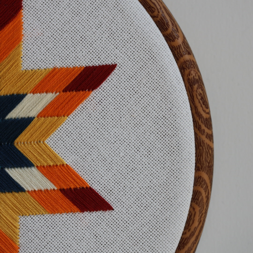 Janene A. Summer Themed Lone Star Quilt Embroidery Hoops