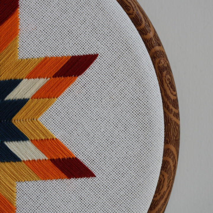 Janene A. Summer Themed Lone Star Quilt Embroidery Hoops