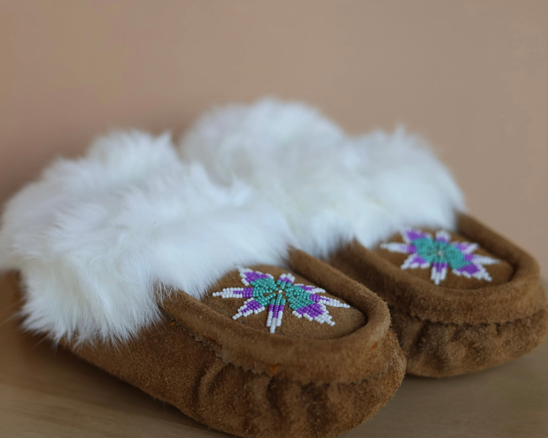 Ironstar Co. Brown Moccasins With Burst Detail