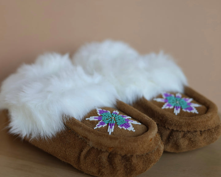 Ironstar Co. Brown Moccasins With Burst Detail