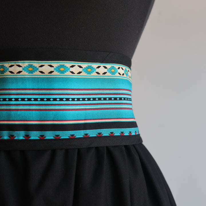 Phoenyx Designs Turquoise Southwest Ribbon Skirt &amp; Belt