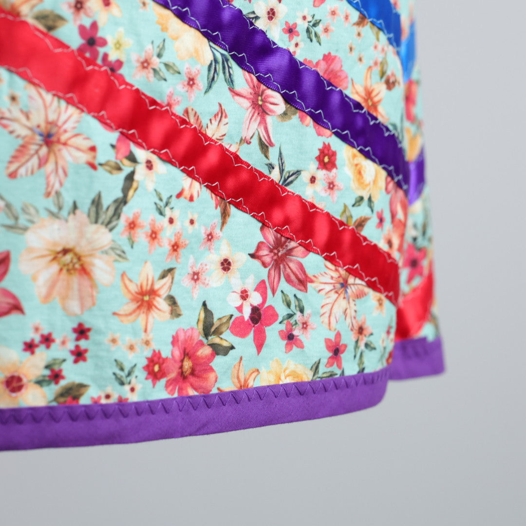 Carol B. Floral Butterfly Ribbon Skirt