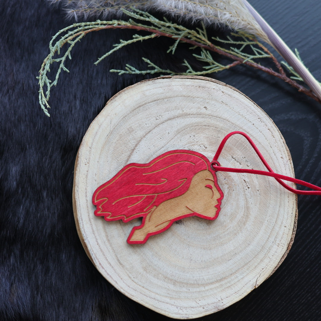 Pimâcihisowin Feminine Silhouette Hanging Ornament