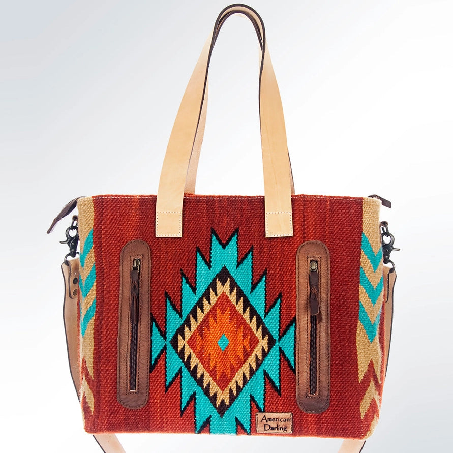 LS Western Southwestern Wool Tote