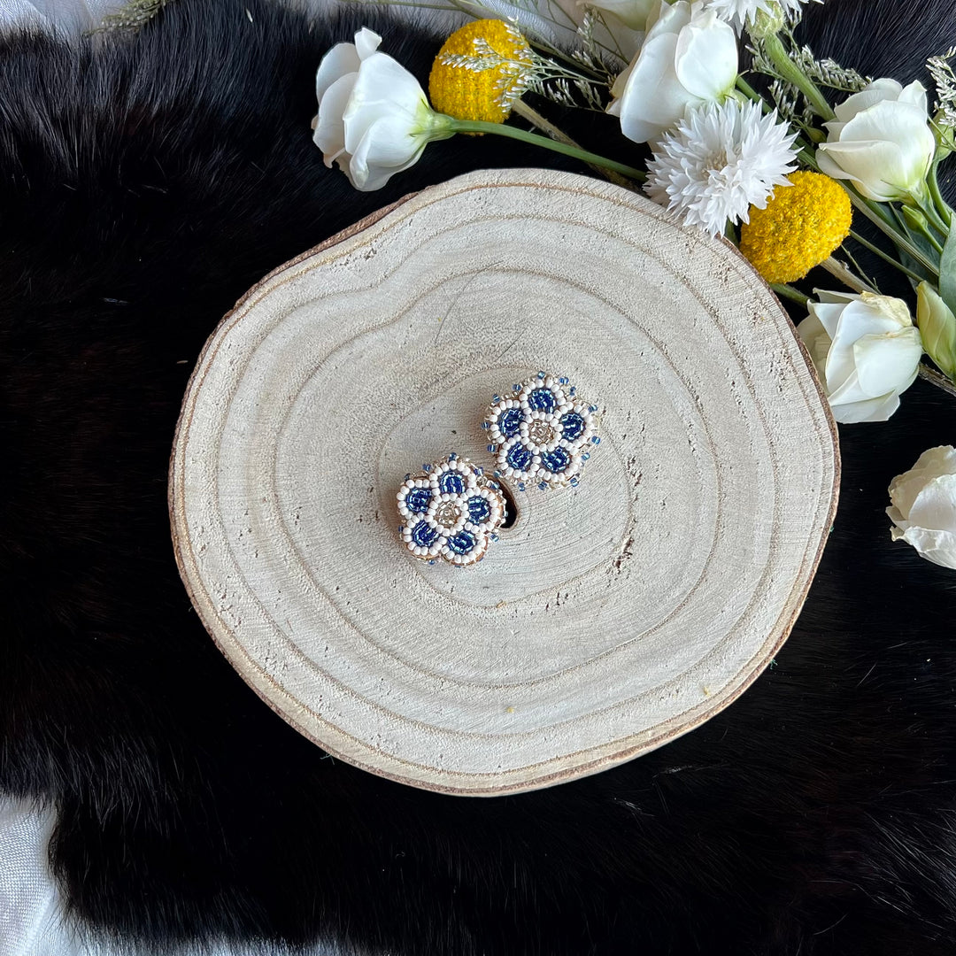 Ironstar Co. Petite Beaded Floral Earrings