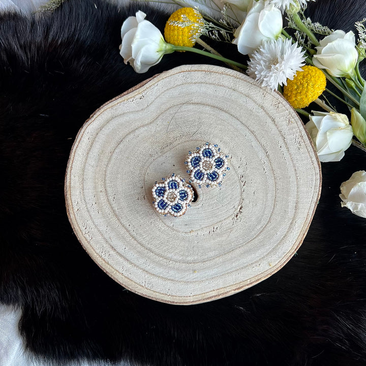 Ironstar Co. Petite Beaded Floral Earrings