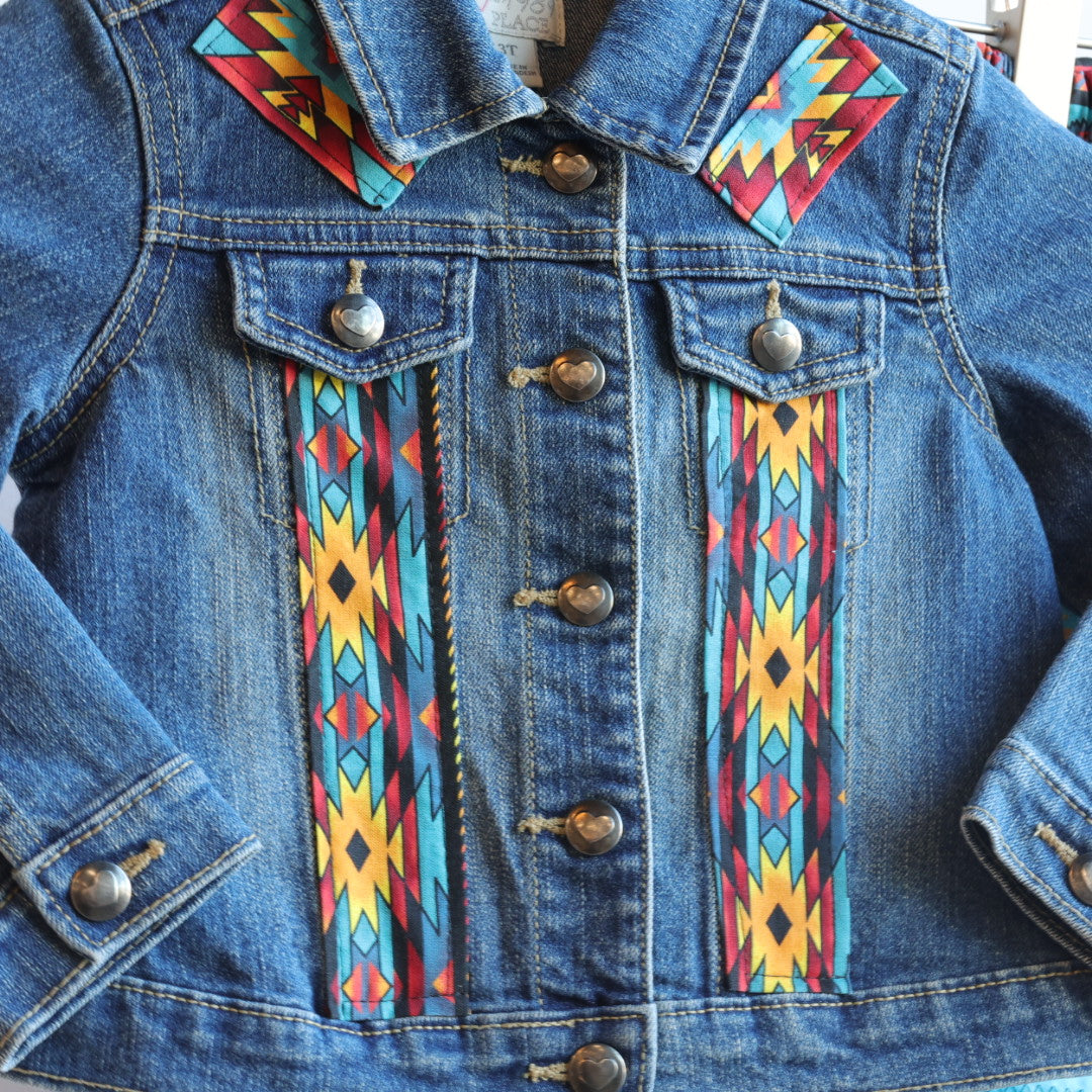 Vi's CREE-ations Turquoise Geometric Toddler Ribbon Set