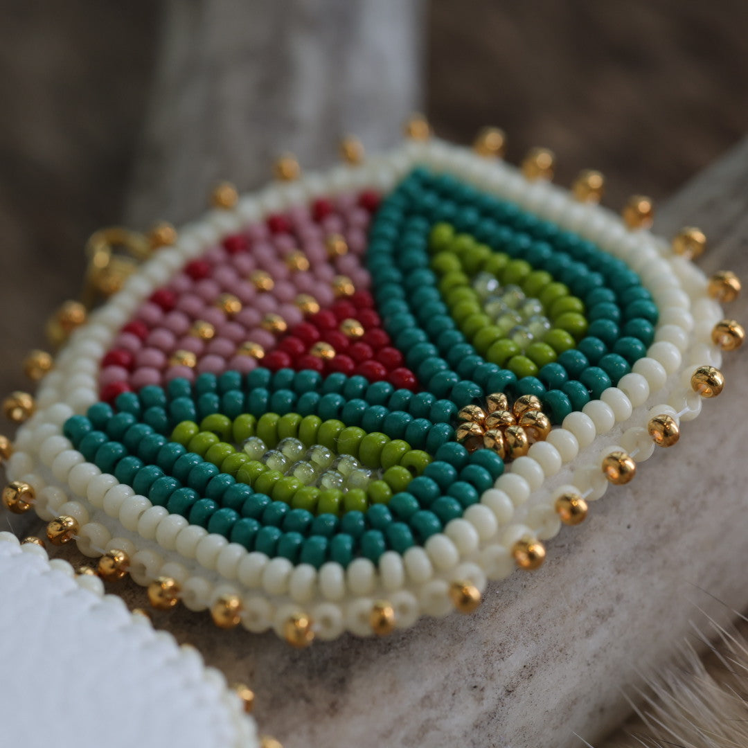 Keegan W. Tulip Beaded Earrings