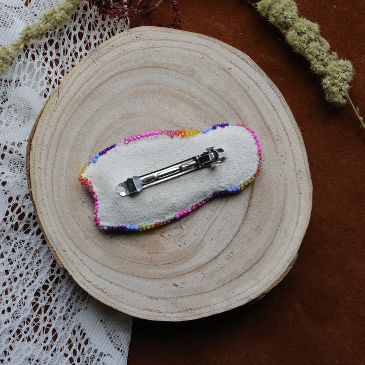Jeannie A Small Feather Hair Barrette
