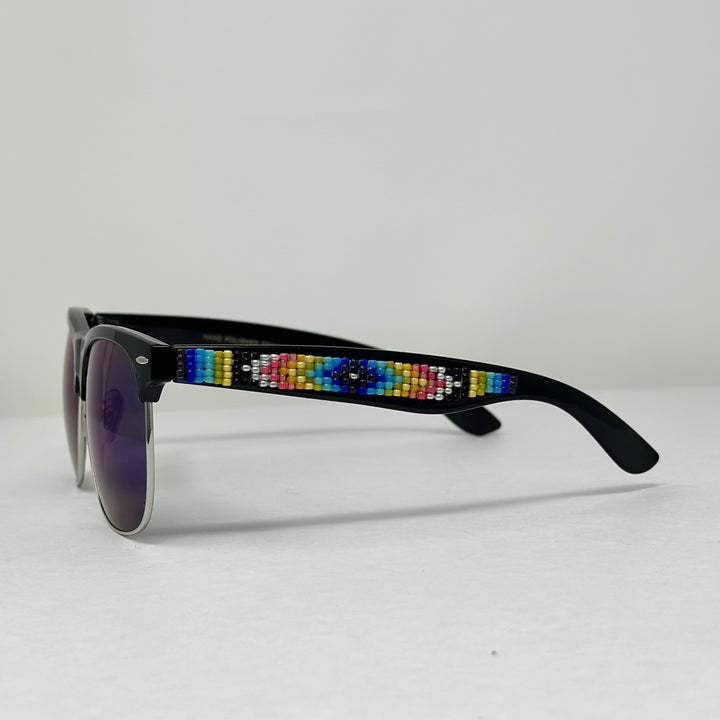 Rebelina Wayfarer Beaded Sunglasses