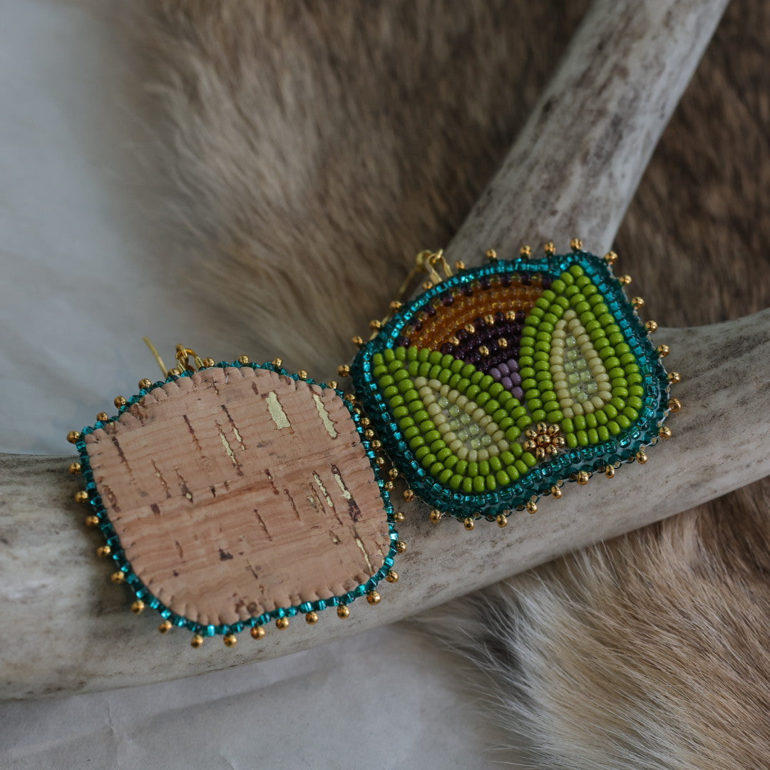 Keegan W. Tulip Beaded Earrings