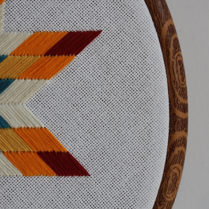 Janene A. Summer Themed Lone Star Quilt Embroidery Hoops