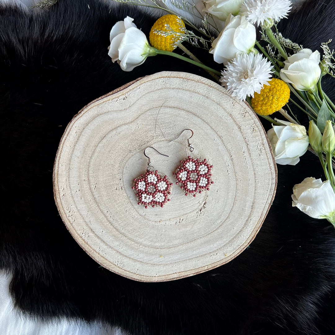 Ironstar Co. Petite Beaded Floral Earrings
