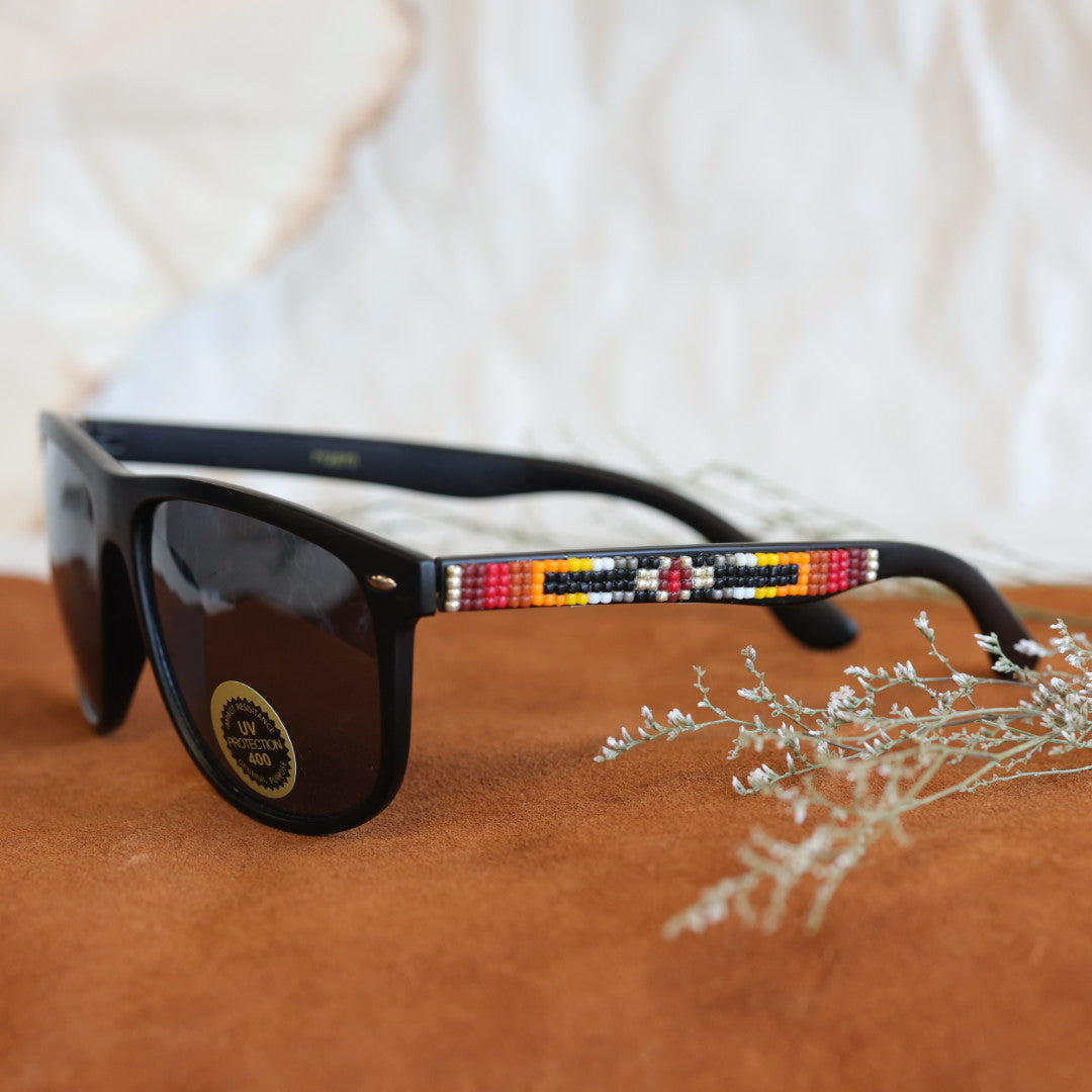 Rebelina Wayfarer Beaded Sunglasses