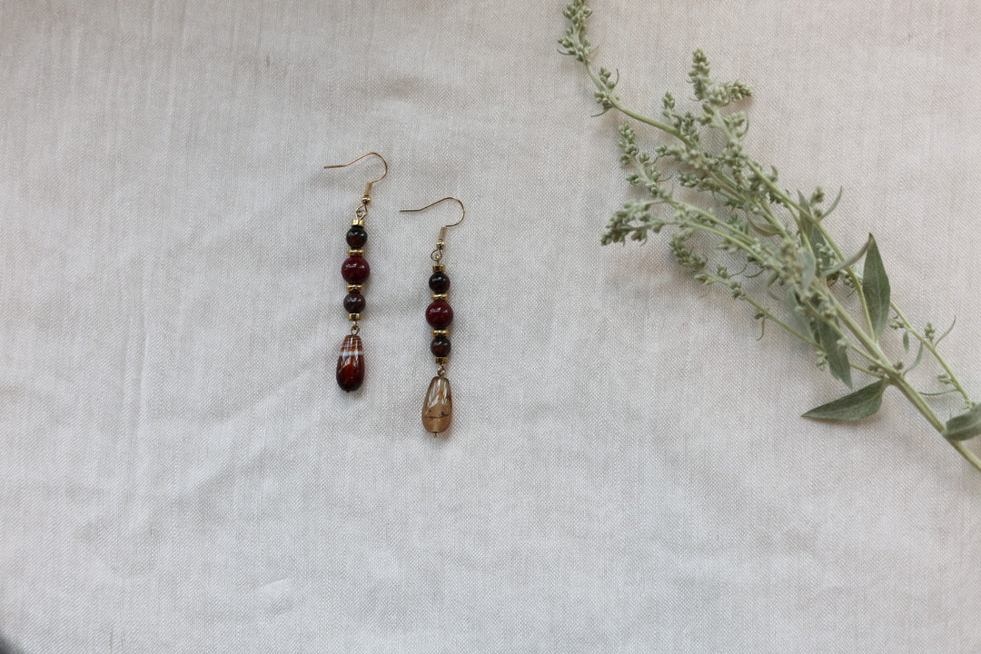 Helen H. Semi Precious Bead Earrings Assorted