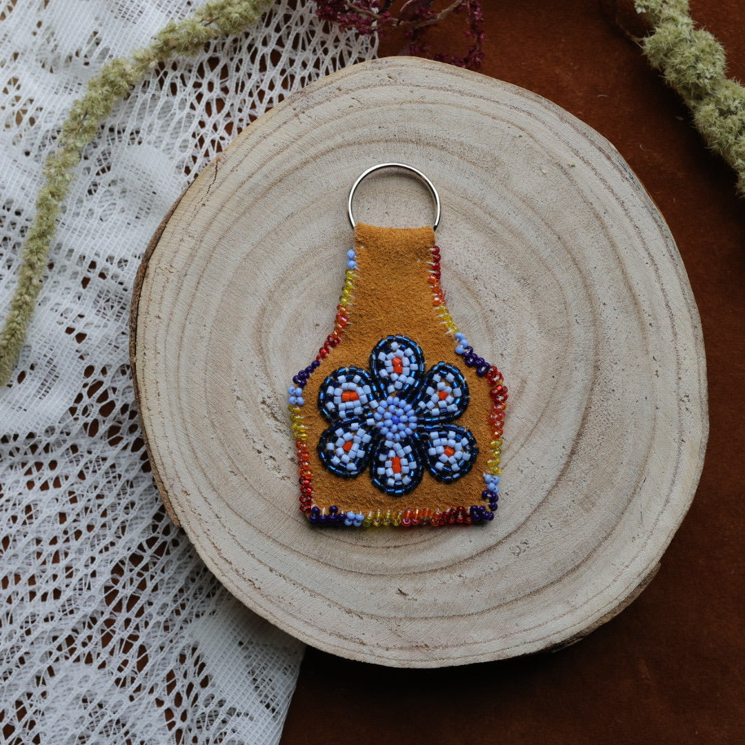 Jeannie A Beaded Keychain