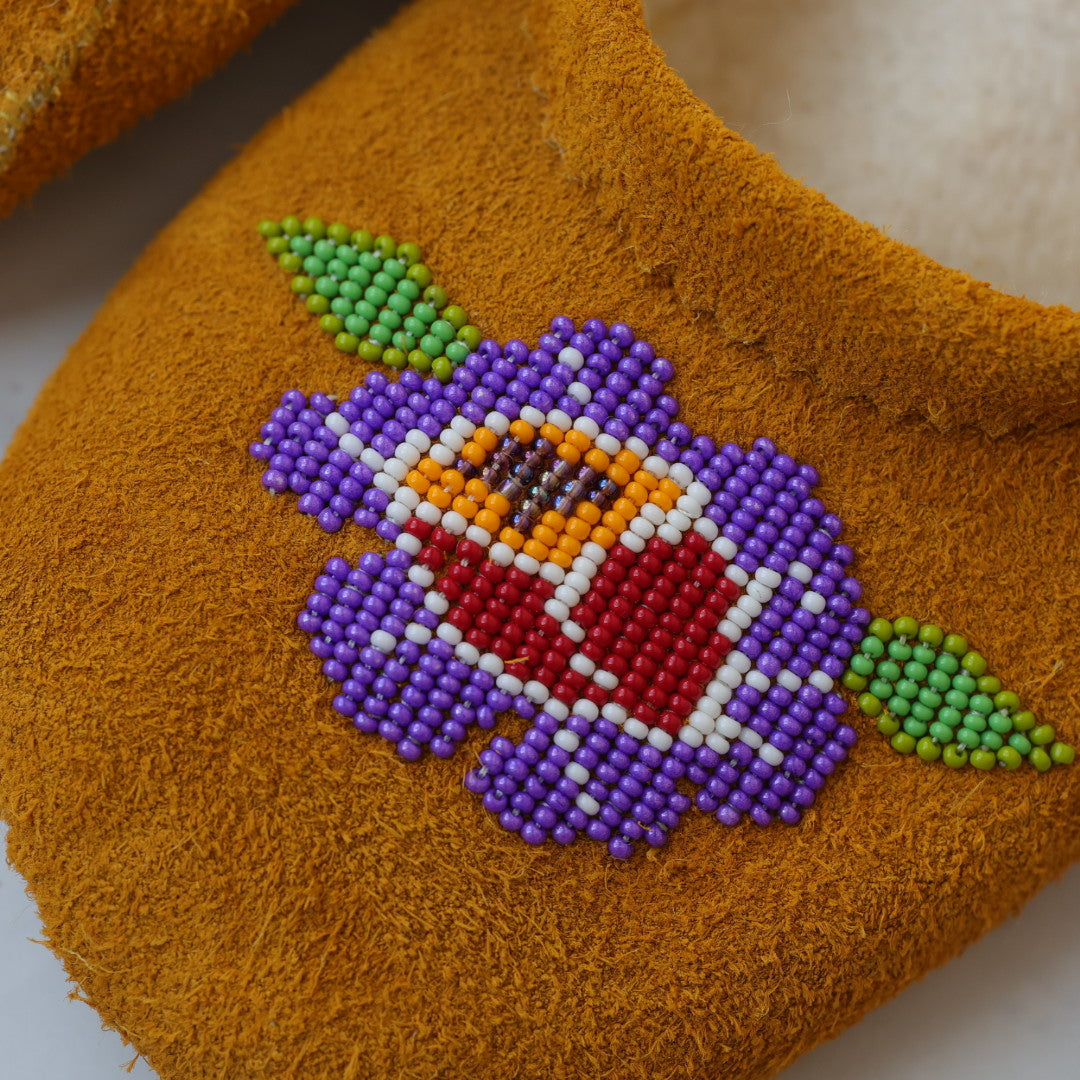 T.Sullivan Size 10 Purple Flower Ballerina Slippers