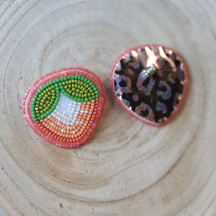 Jess S. Beaded Strawberry Earrings