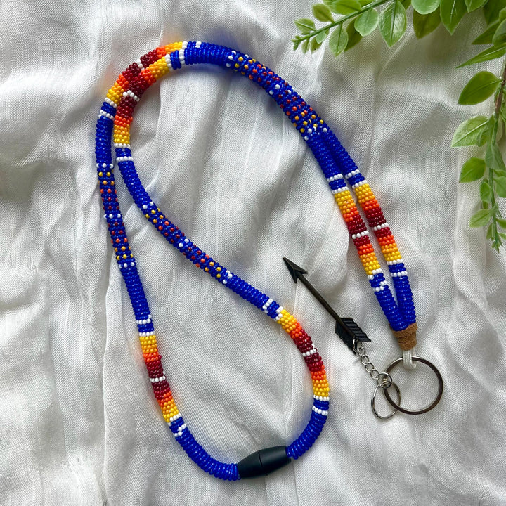Prairie Beads Wrap Beaded Breakaway Neck Lanyard
