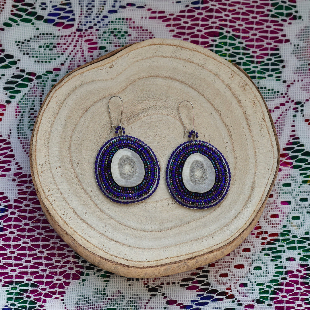 Feline Fancy Eh Ancestral Antler Beaded Earrings