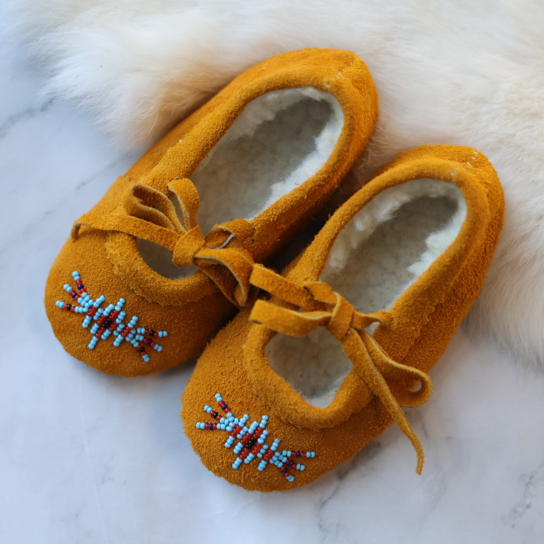 T. Sullivan Toddler 7 Blue &amp; Orange Diamond Burst Ballerina Slipper
