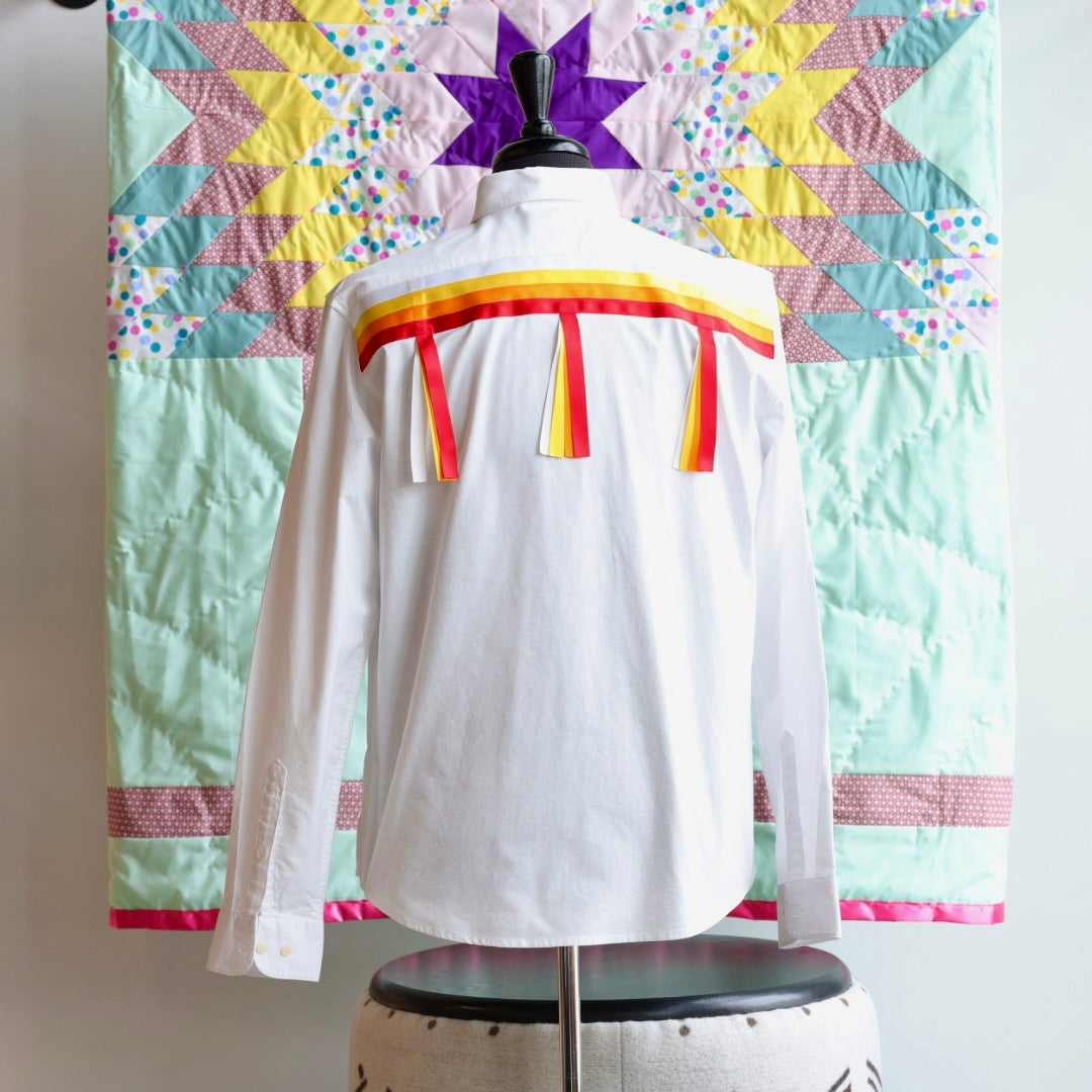 Yellow Mudd Designs Fire Ribbon Shirt
