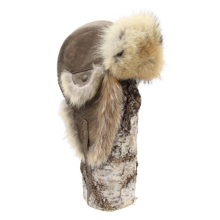 Grenier Furs Coyote Fur Aviator Hat