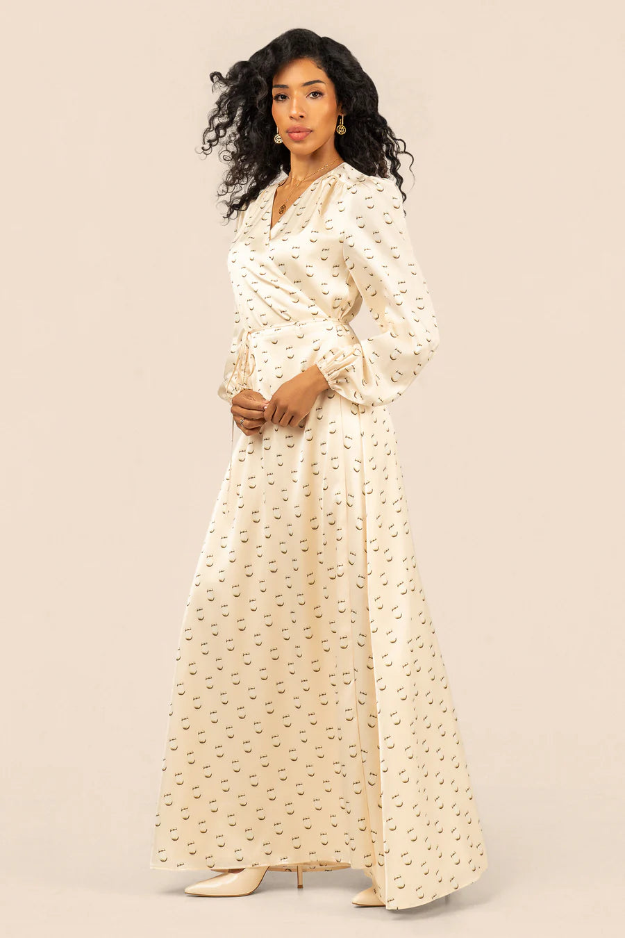 B. YELLOWTAIL Elk Ivory Maxi Wrap Dress- Ivory
