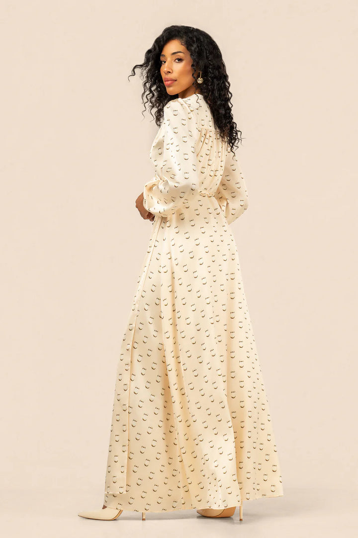 B. YELLOWTAIL Elk Ivory Maxi Wrap Dress- Ivory