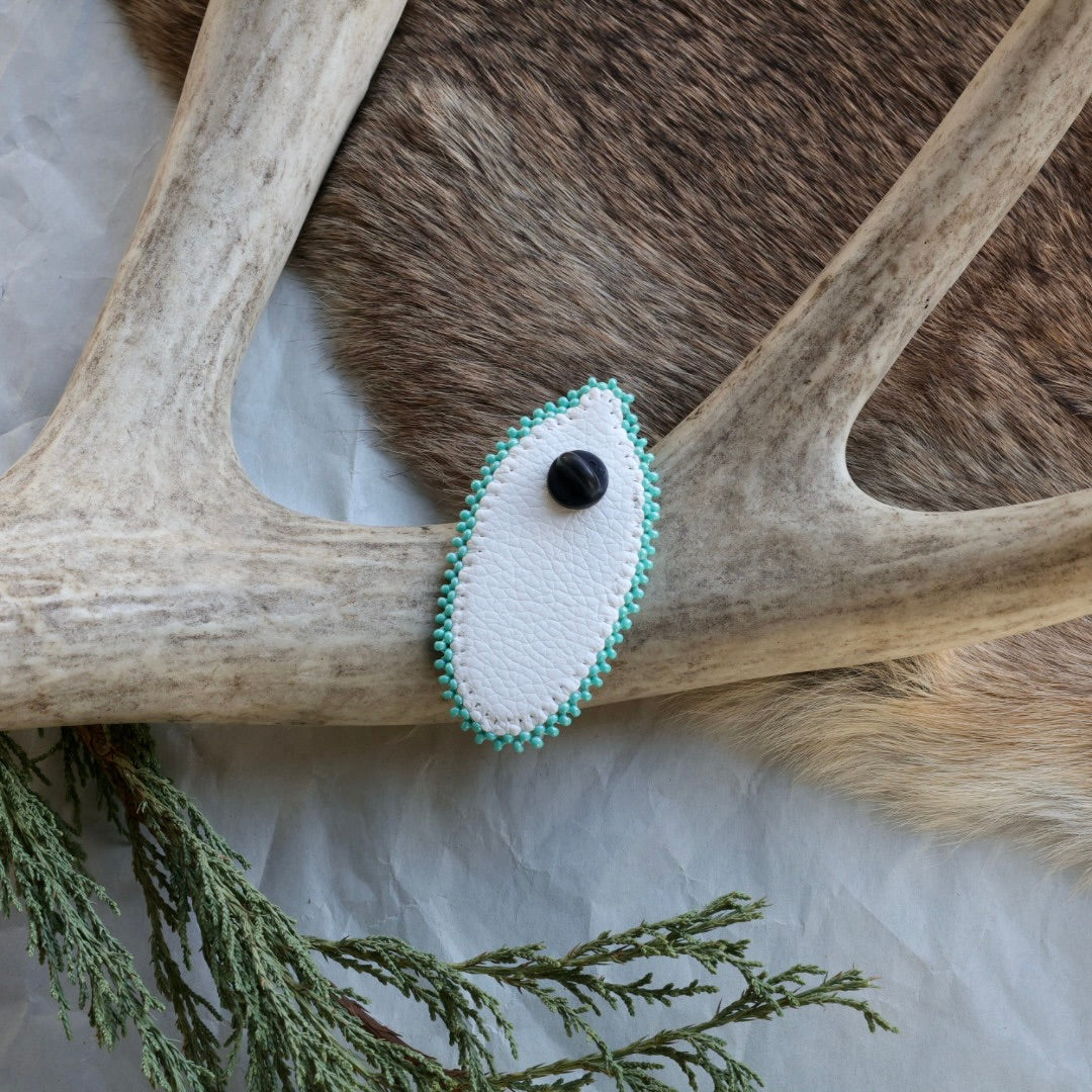 Keegan W. Beaded Feather Pins