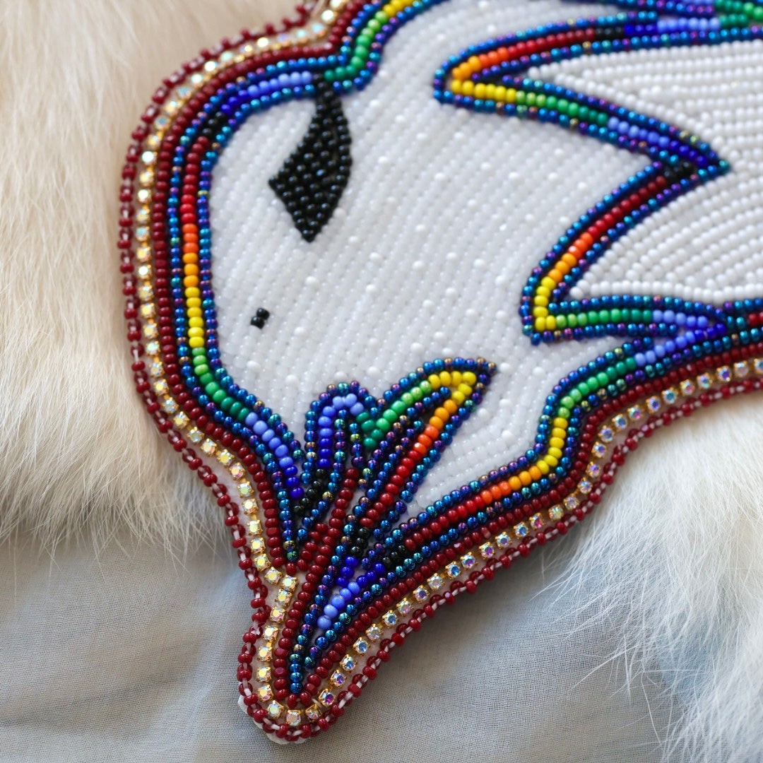Taelin R Rainbow Bison Medallion