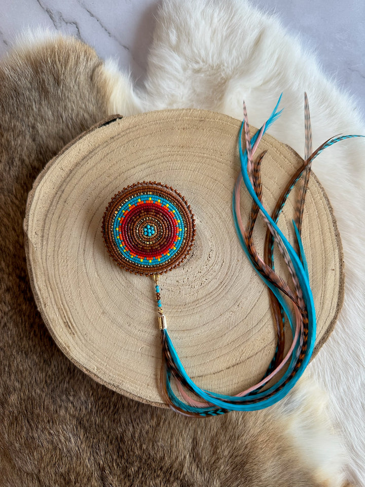 Beth Rose Designs Brown & Turquoise Loomed Collection