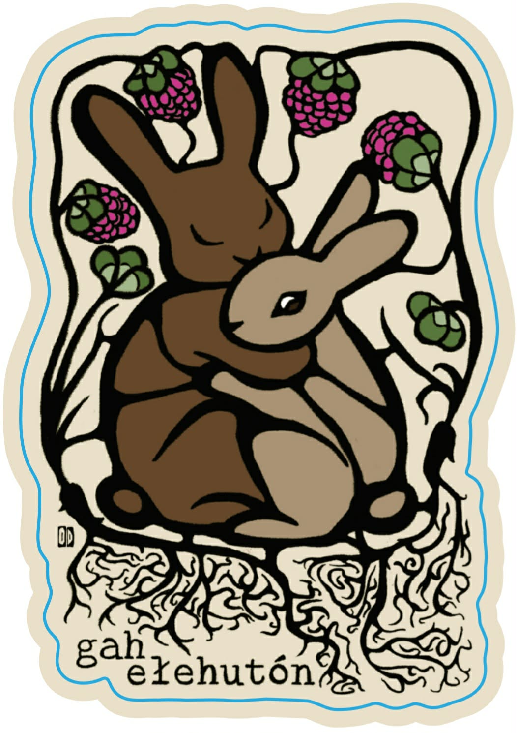 Ookus D Gah Ełehutón Sticker