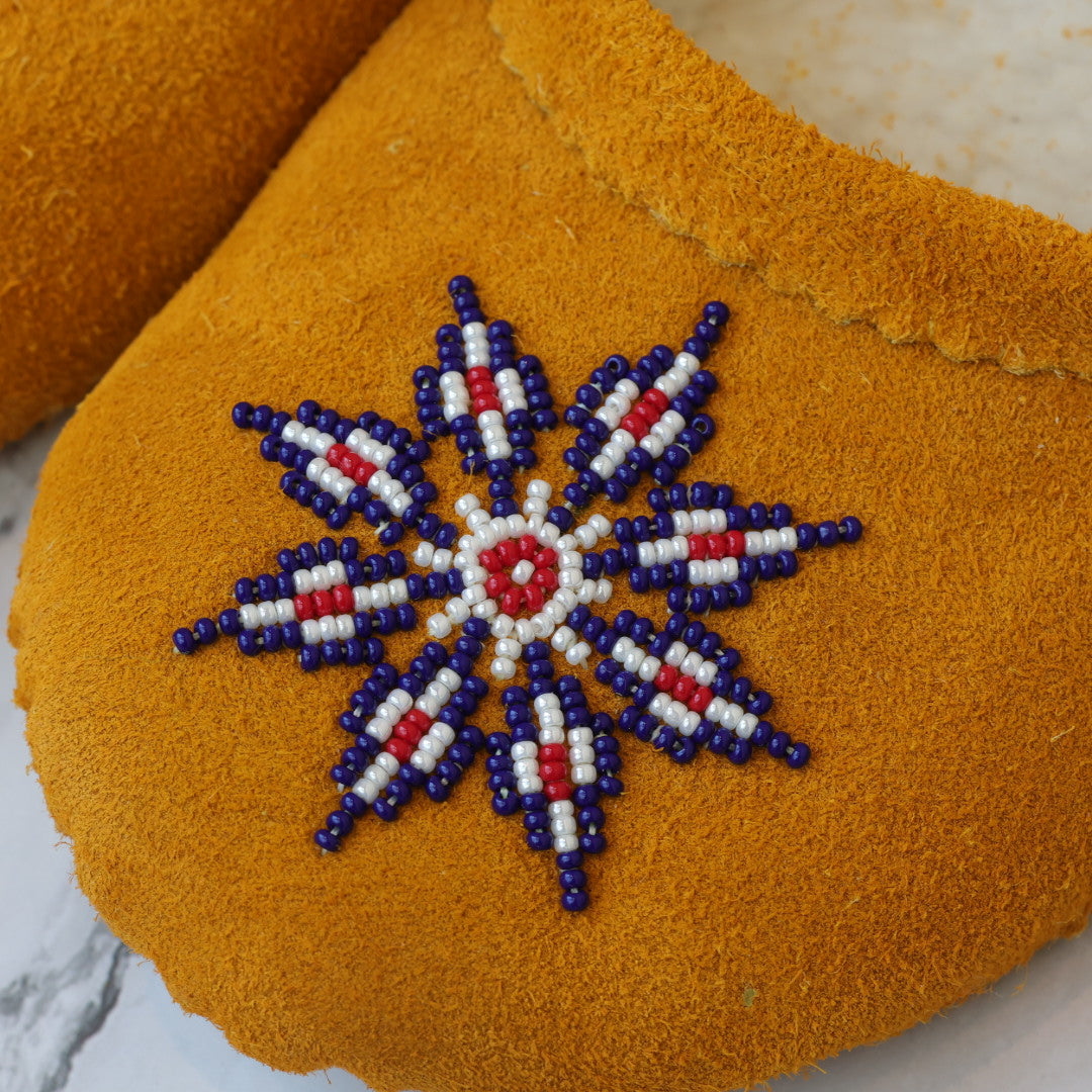 T.Sullivan Size 8 Navy Snowflake Ballerina Slippers