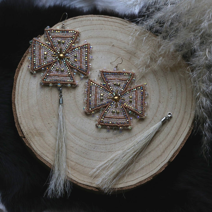 Ironstar Co. Four Directions Convertible Beaded Earrings