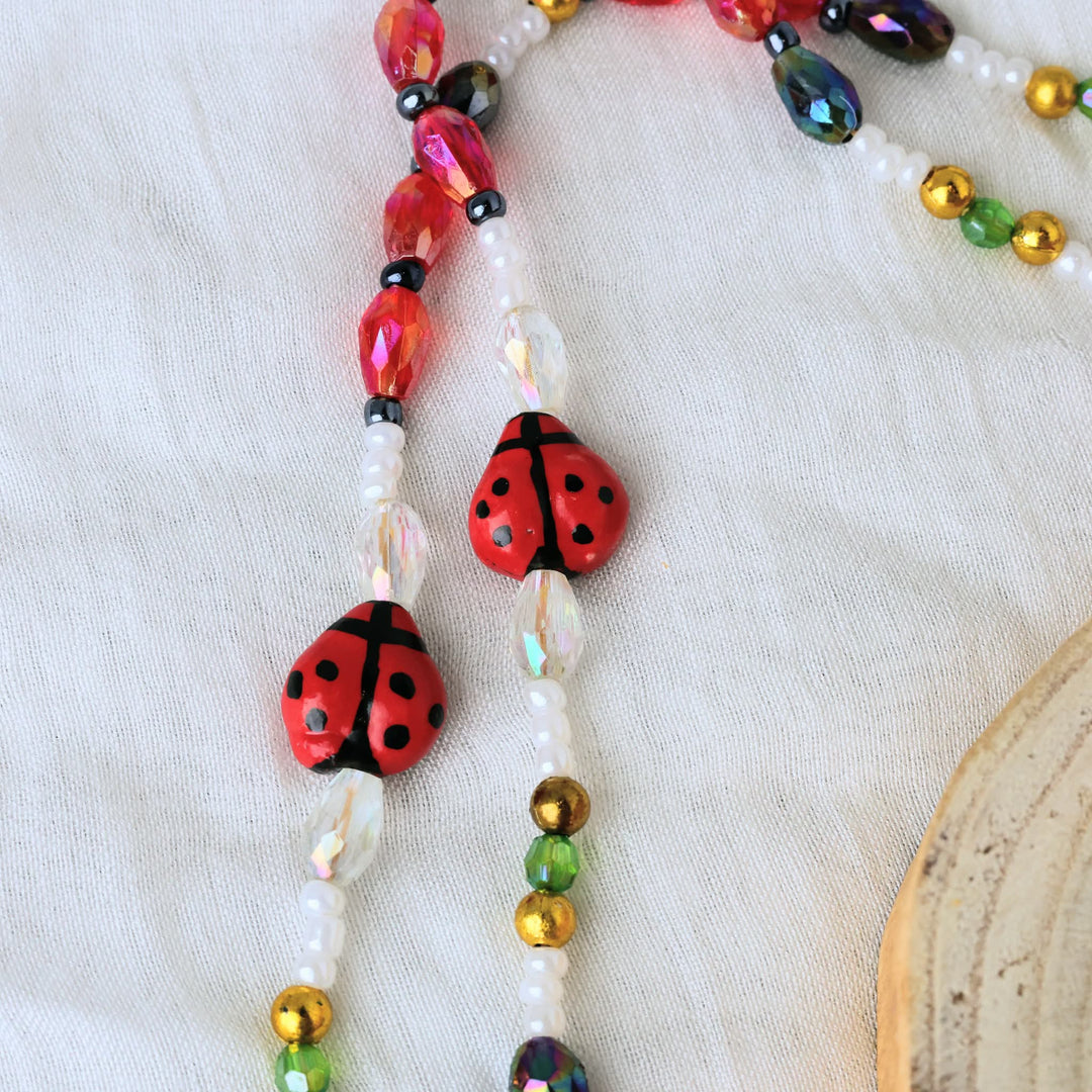 March Beadmaster Kinepik Beadz Lucky Ladybug Medicine Pouch