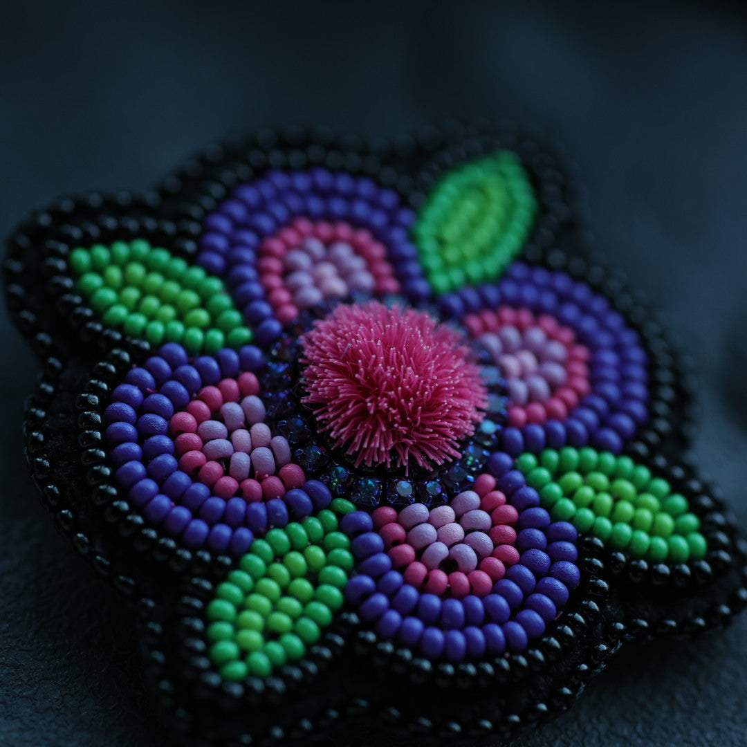Beth Rose Designs Jade Collection Floral Brooches