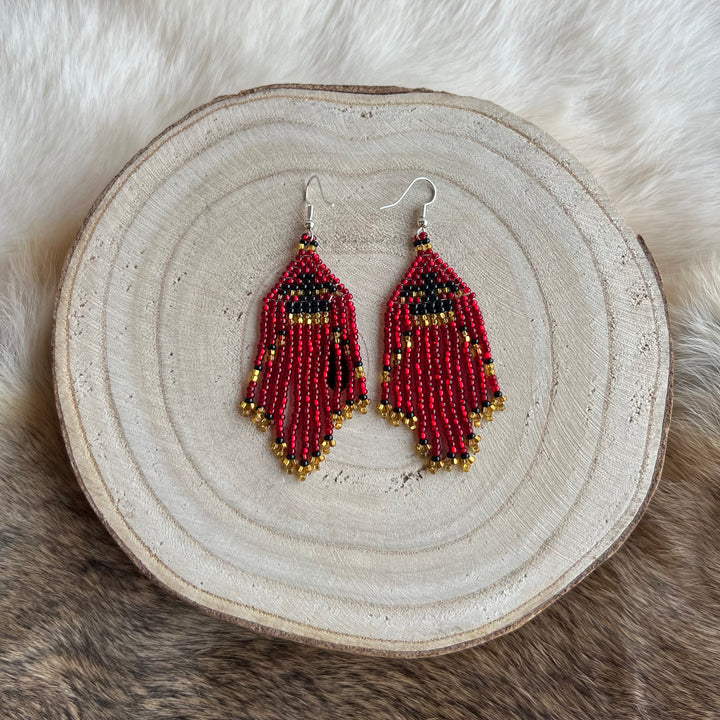 Maxine T. Thunderbird Fringe Earrings