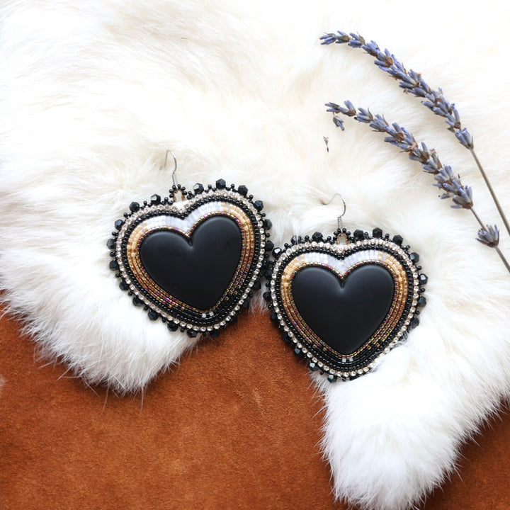 Faye's Beadiful Creations Large Beaded Heart