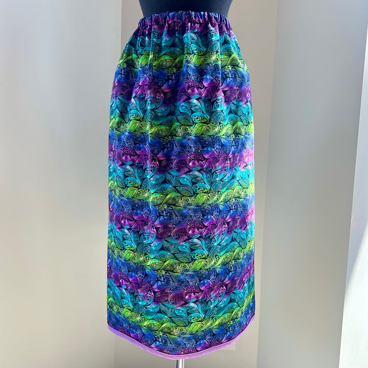 Vi's CREE-ations Purple Leafy Ribbon Skirt