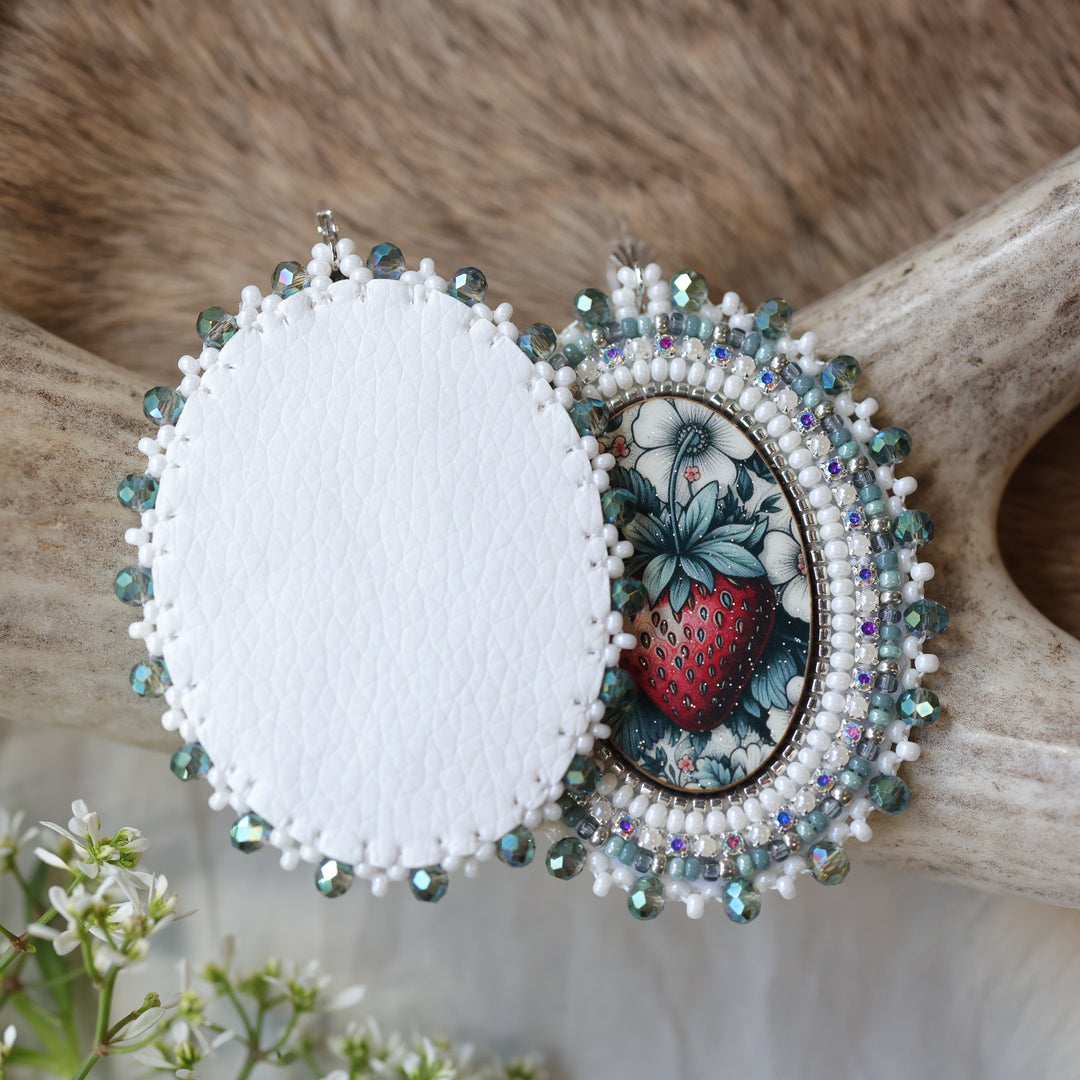 Keegan W. Strawberry Patch Beaded Earrings