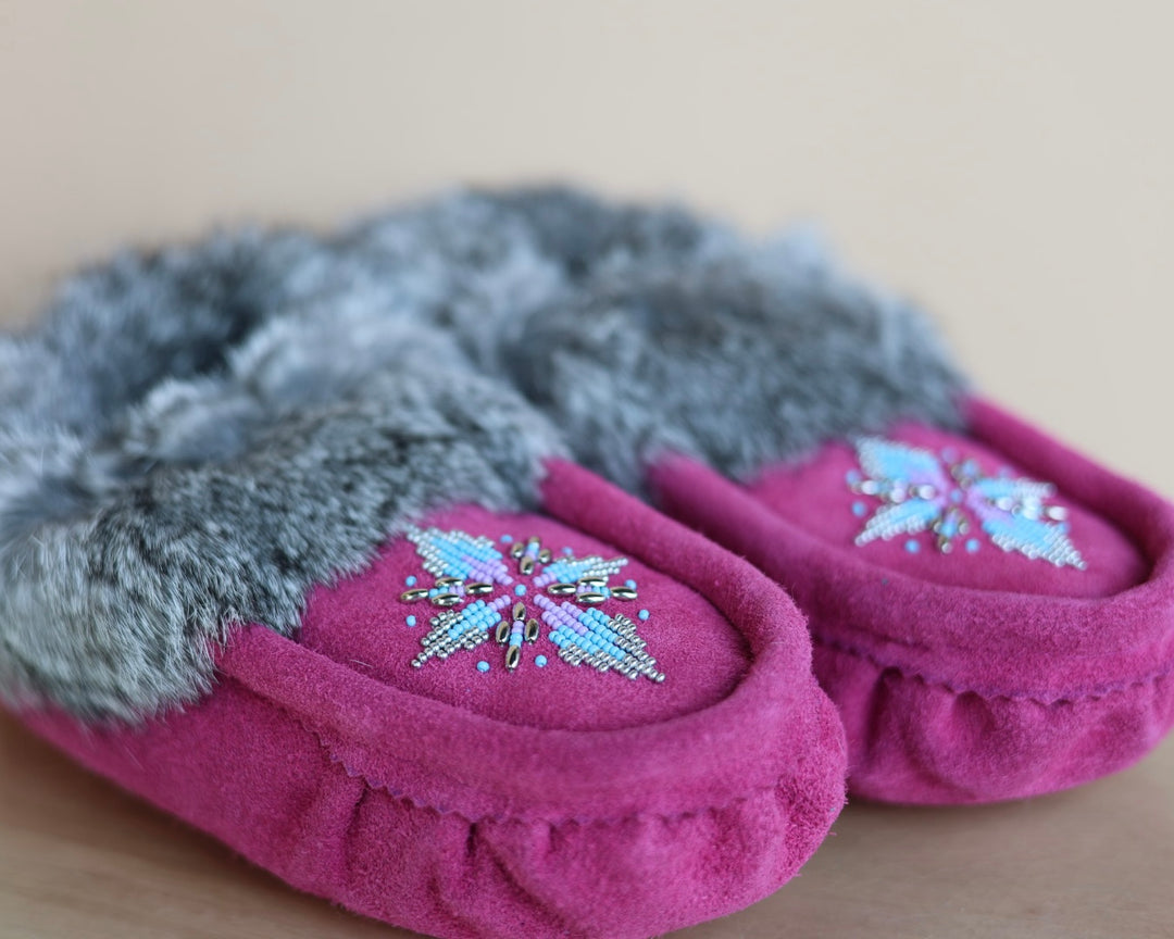 Ironstar Co. Pink Moccasins With Burst Detail