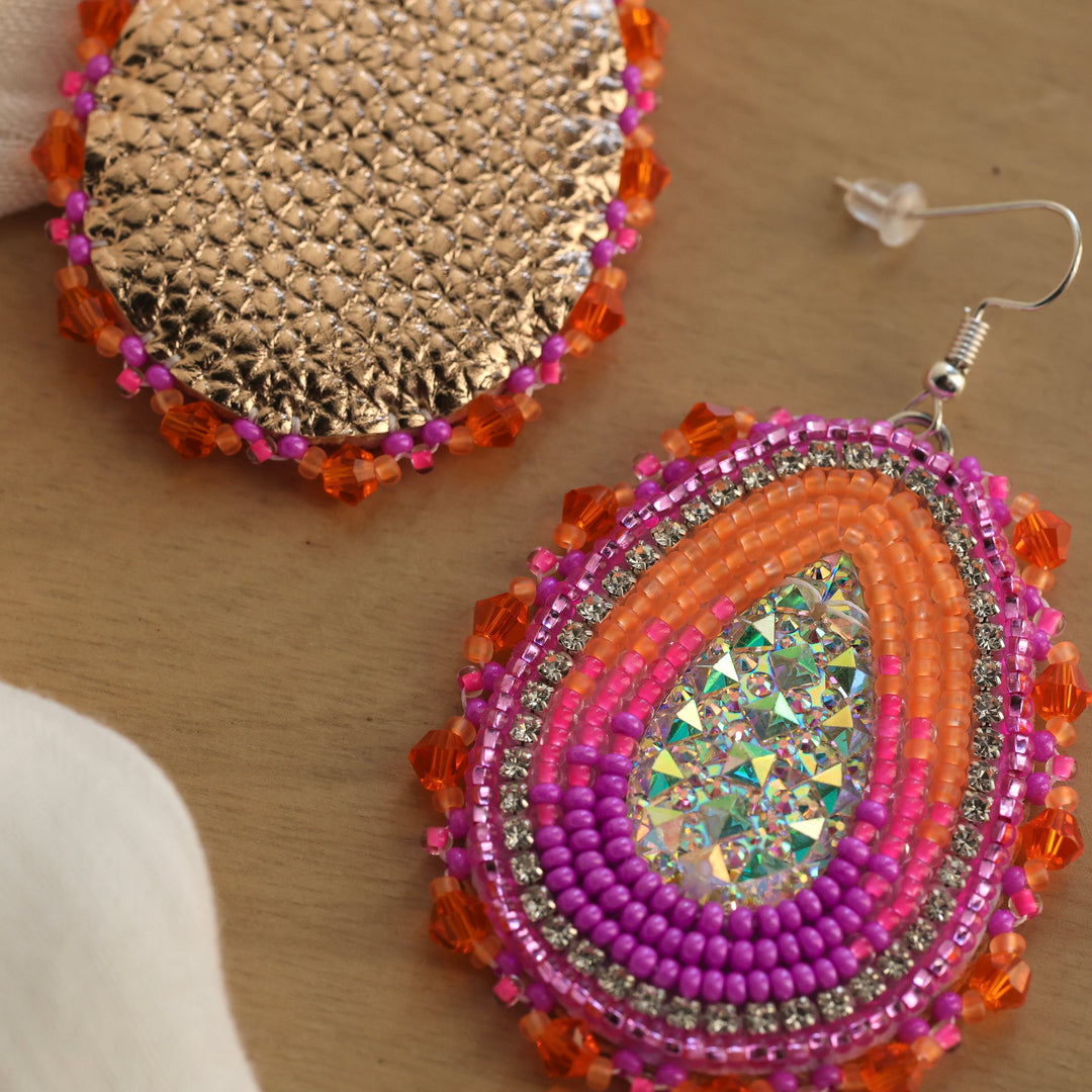 Nikki P. Neon Sunset Earrings