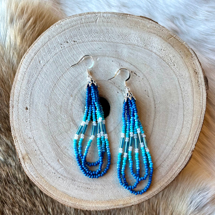 Lillian S. Small Simple Looped Fringe Earrings