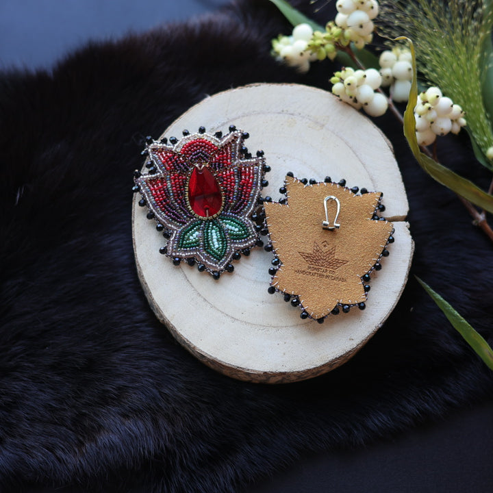 Ironstar Co. Crystal Blossom Beaded Earrings